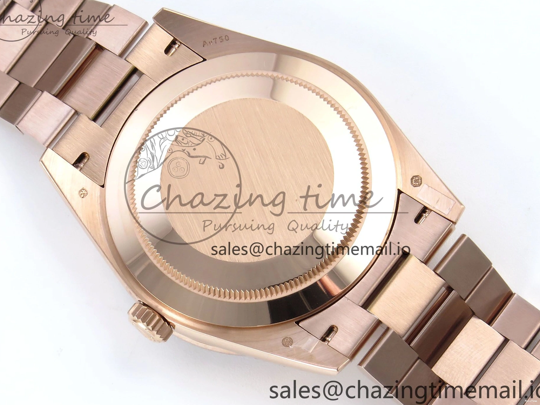 MiroTime 0310 Trendsetting DayDate 40 RG QF 1:1 Best Edition Green Roman Dial Diamonds Bezel on President Bracelet A2836 V5 (Gain Weight) 468